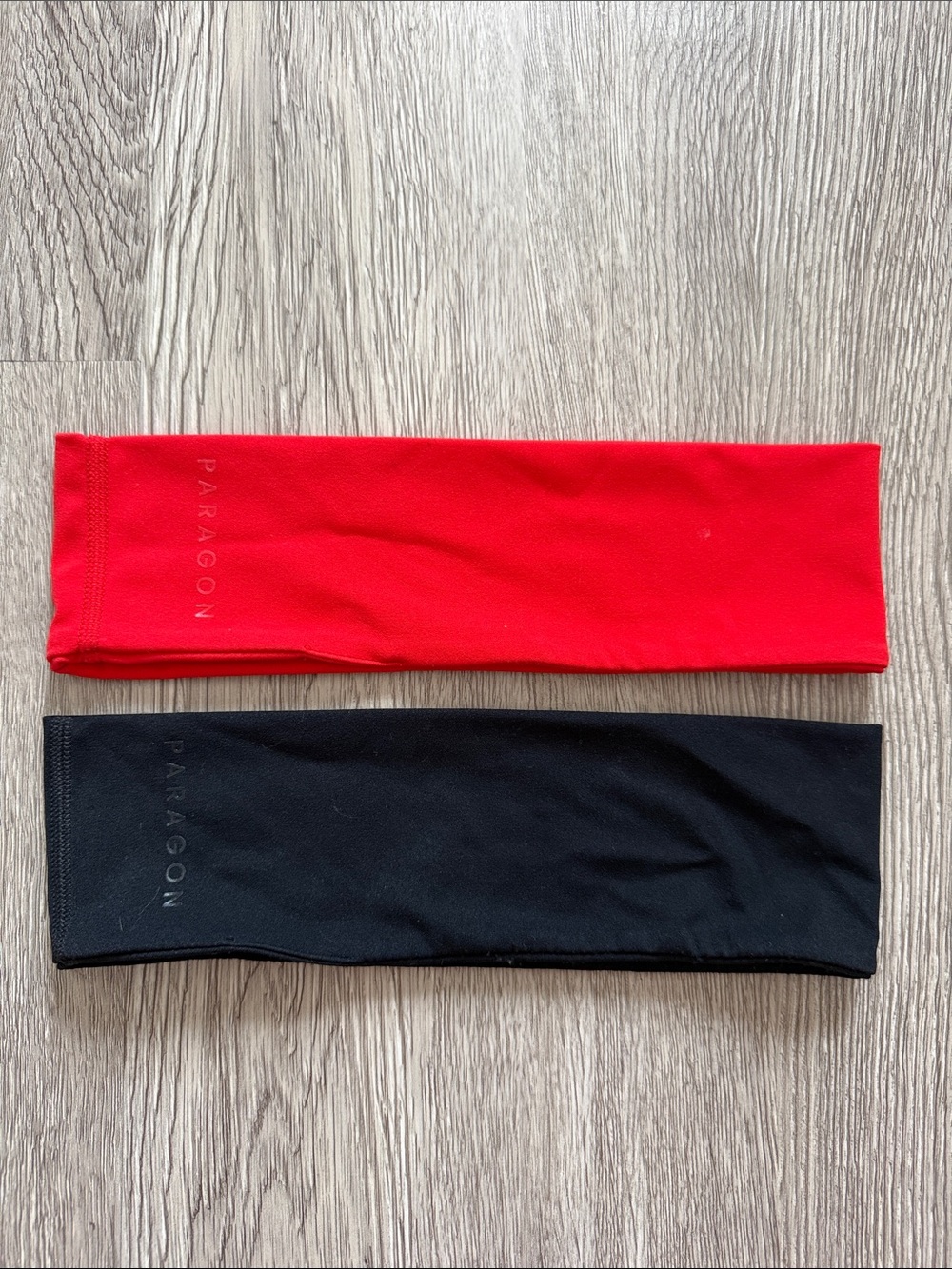 PARAGON Red and Black Stretch Headbands Set
